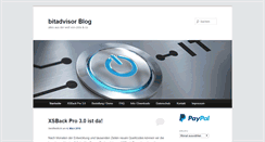 Desktop Screenshot of blog.bitadvisor.de
